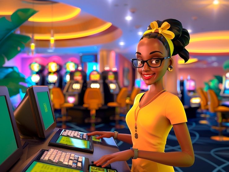 Tampilan antarmuka Starlight Princess di mabosway dengan grid 5x5 dan simbol-simbol fantasi