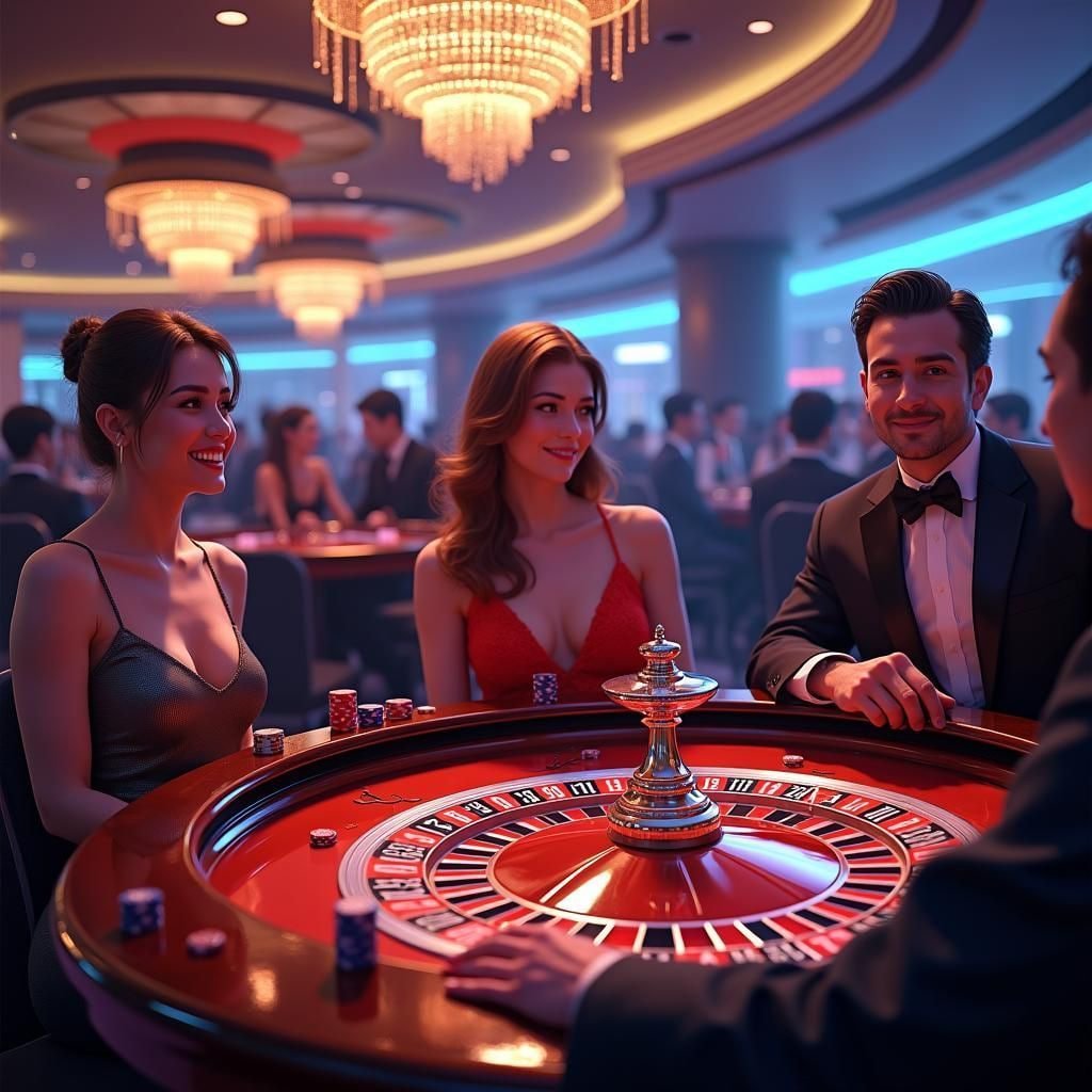 Studio live dealer Three Card Poker mabosway dengan dealer profesional dan tata letak meja permainan